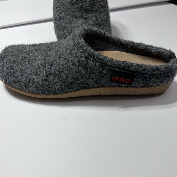 Giesswein Ultra Comfort Gray Virgin Wool Indoor Outdoor Unisex Slipper 12 - Picture 2 of 9